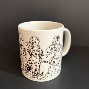 Vintage Otagiri Dalmation Dog Embossed Mug Cup Angela Ackrman Made in Japan